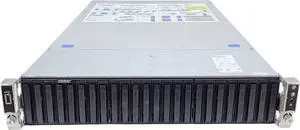 Intel RR2000 24x NVMe, 2x Silver 4110 2.1GHz 8-Core CPU, 256GB 2666MHz DDR4 RAM, 24x Trays