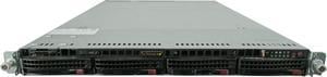 Supermicro SYS-6018U-TR4T+, 2x E5-2667 V4 3.2GHz 8-Core CPU, 64GB DDR4 RAM, 4x Trays, Rails