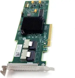 Dell LSI 9210-8I 8-Port 6GB/S PCI-E SAS/SATA Low Profile RAID Controller, 2 Mini-SAS SFF8087 Internal Connectors, GKPW4
