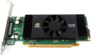 Dell NVIDIA Quadro NVS 420 Graphics Card 512MB GDDR3 Memory 128-Bit Video Card, K722J