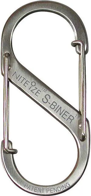 Nite Ize SB4-03-11 Stainless S-Biner Versatile Carry Biner Size 4 Camping