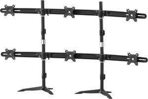 Amer Mounts AMR6S30 | Hex Panel 30 Monitor Mount Stand | Supports 17 - 30" Monitors