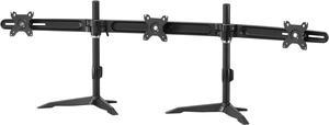 Amer Mounts AMR3S30 | Triple 30” Monitor Mount Stand | Supports 17” - 30" Monitors