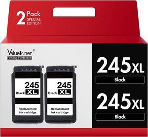 Valuetoner 245XL Ink Cartridge Replacement for Canon 245 XL PG-243 PG-245 XL Black for PIXMA TR4520 MX492 TS3122 MX490 MG3022 MG2522 MG2920 MG2420 MG2520 MG2922 MG2924 MG3029 Printer (2 Black)