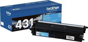 Brother Genuine TN431C Standard-Yield Cyan Toner (Approx. 1,800 pp.)