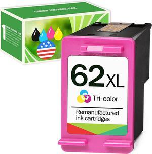 Limeink Remanufactured Ink Cartridge Replacement  62xl Ink Cartridge Color  Ink 62 XL  Ink Cartridge  Envy 7640 Printer  Ink 62xl 1 Color