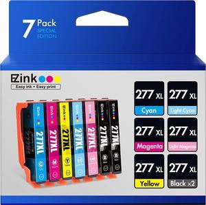 E-Z Ink Remanufactured Ink Cartridge Replacement for Epson 277XL 277 T277XL to use with XP-960 XP-850 XP-860 XP-950 Printer (2 Black 1 Cyan 1 Magenta 1 Yellow 1 Light Cyan 1 Light Magenta) 7 Pack