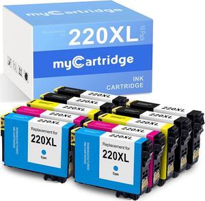 MYCARTRIDGE Remanufactured 220XL Ink Cartridge ( 2 Set+2 Black) for ues in WF-2760 WF-2750 WF-2630 WF-2650 WF-2660 XP-320 XP-424 XP-420