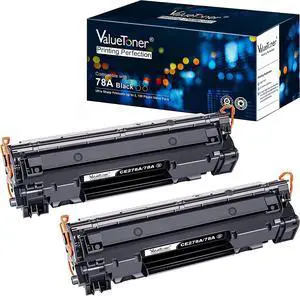 Valuetoner Compatible Toner Cartridge Replacement  78A Black Toner Cartridge CE278A for Pro M1536dnf, P1606, P1606dn, P1566, P1560, M1536 MFP Printer ( Black, 2 Pack )