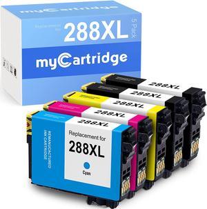 myCartridge Remanufactured Ink Cartridge Replacement  288XL 288 XL (2 Black 1 Cyan 1 Magenta 1 Yellow, 5-Pack) Fit for Expression XP-440 XP-446 XP-330 XP-340 XP-430 XP-434 Printer