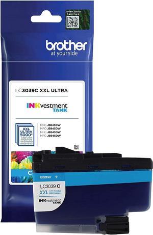 Brother Genuine LC3039C, Single Pack Ultra High-Yield Cyan INKvestment Tank Ink Cartridge, Page Yield Up to 5,000 Pages, LC3039, Amazon Dash Replenishment Cartridge