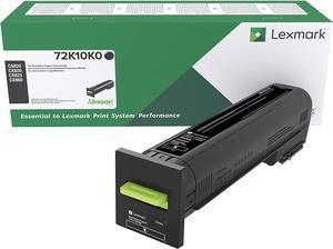 Lexmark LEX72K10K0 Unison Original Cartridge-EAToner Cartridge, F/820/825/860, 8000 Page Yield, Black Toner