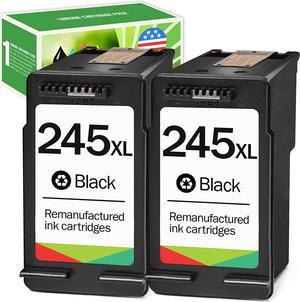 Limeink Remanufactured Ink Cartridges Replacement for PG-245XL High Yield for Pixma iP2820 MG2420 MG2520 MG2920 MG2924 MG2922 MX492 Shows Accurate Ink Level (2 Black)