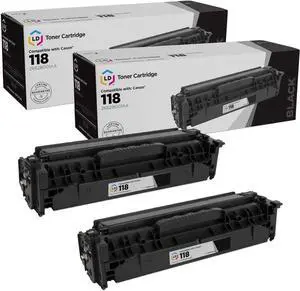 LD Products Remanufactured Compatible Toner Replacement for Canon 118 (2Pack - Black) for use in Canon imageCLASS LBP7200Cdn, LBP7660Cdn, MF726Cdw, MF729Cdw, MF8580Cdw, MF8350Cdn, MF8380Cdw LD Products Remanufactured Compatible Toner Replacement for Canon 118 (2Pack - Black) for use in Canon imageCLASS LBP7200Cdn, LBP7660Cdn, MF726Cdw, MF729Cdw, MF8580Cdw, MF8350Cdn, MF8380Cdw
