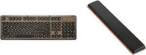 Retro Classic USB (Posh) - USB Wired Leather Vintage Backlit Mechanical Keyboard for PC/Mac (MK-RETRO-L-02-US)