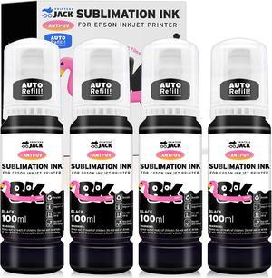  seogol Black Sublimation Ink for Epson EcoTank Workforce  Printers ET-2720 ET-2760 ET-2750 ET-15000 ET-4700 ET-3760 WF-7710 WF-7720  WF-7210 C88+ ETC.（400ml/Offer Free ICC Printing） : Office Products