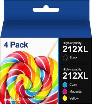 T212 212XL Remanufactured Ink Cartridges Replacement for Epson 212 XL Ink 212XL Ink Cartridges for Epson XP4105 Ink Cartridges WF2850 Ink for XP4100 XP4105 WF2830 WF2850 Printer 4 Pack
