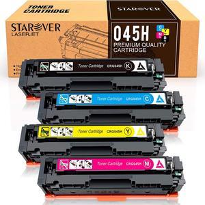 STAROVER Compatible Toner Cartridges Replacement for Canon 045 045H CRG-045H Toner for Canon Color imageCLASS MF634Cdw MF632Cdw LBP612Cdw LBP612C LBP612 MF632 MF632C 634C MF634 Laser Printer (4 Pack)