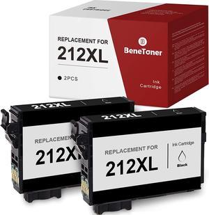BENETONER 212XL Remanufactured Ink Cartridge Replacement for Epson 212 212XL Combo Pack Work with Expression Home XP4100 XP4105 Workforce WF2850 WF2830 Black 2Pack
