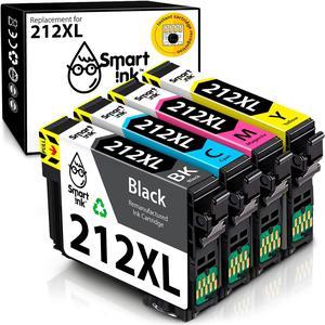 Smart Ink Remanufactured Ink Cartridge Replacement for Epson 212 Ink Cartridges 212XL T212 XL to use with Workforce WF2830 WF2850 XP4100 XP4105 Black  CyanMagentaYellow 4 Combo Pack