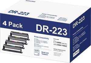 (Black, 2-Pack) DR-223 DR223 DR223CL DR-223CL Compatible High  Yield Drum Unit Replacement for Brother DCP- L3550CDW HL-3210CW MFC-  L3730CDW HL-3230CDN HL-3230CDW MFC-L3770CDW Printer : Office Products