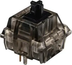 Custom Switch Gateron Ink 5 pin V2 Switches Transparent Smokey Housing Black Red Blue Silent Black Yellow for Mechanical Keyboard (70 PCS, Black Ink)
