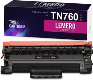 LCL Compatible Toner Cartridge Replacement for Brother TN760 TN-760 TN730  TN-730 3000 Pages DR730 DR-730 12000 Pages HL-L2350DW HL-L2390DW HL-L2395DW