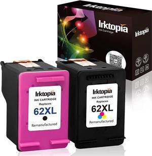 Inktopia Remanufactured Ink Cartridge Replacement  62XL 62 XL  Envy 7640 5660 5540 5640 5642 7645 Officejet 5740 5741 8040 OfficeJet 200 250 Mobile Printer (1 Black 1 Tri-Color)