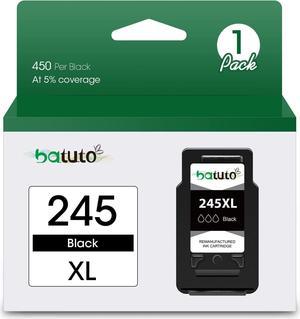 batuto Remanufactured for Canon 245xl Black Ink Cartridge Replacement for Canon 245 246 Ink Cartridge for Pixma MX490 MX492 MG2522 TR4500 TR4520 TS3100 TS3122 TS3300 TS3322 TS3320(1 Black)