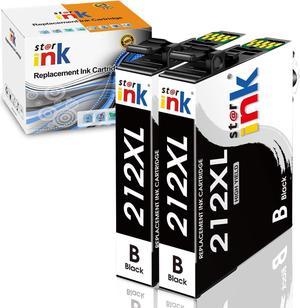 212XL Ink Cartridge Black Latest ChipsV2023 Replacement for Epson 212 XL T212XL Work for Epson XP4100 XP4105 WF2830 WF2850 Printer2 Black