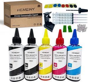 HEMEINY 5 Bottles Ink and Ink Refill Kits Compatible with Canon Ink Cartridges PG-275 CL-276 PG-275XL CL-276XL 275XL 276XLSeries