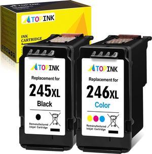 ATOPINK 245XL 246XL Combo Pack, Replacement for Canon PG-245XL CL-246XL 245 and 246 XL Ink Cartridges (Black Color) Compatible for Canon Pixma MG2522 MX492 TR4520 MX490 MG3022 MG2922 MG2520 TR4527