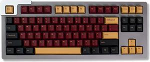 Gliging PBT Keycaps 168 Keys Cherry Profile Thick Keycap for Cherry MX Switch Mechanical Keyboards(Red Samurai)