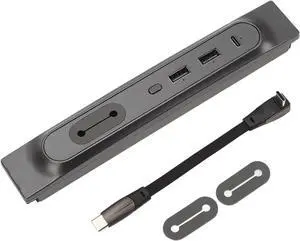 Brilluxa USB Hub Dock, Console Charging Station Multi Port Compatible with Tesla Y 20212023, Center Console Expansion Module