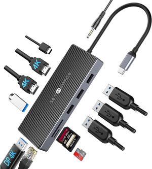 Type C Multifunctional Docking Station for Laptops (12-in-1)