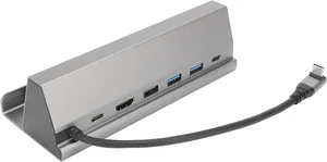 7 in 1 Docking Station with PD & 4K HD, USB3.0, RJ45 Port, Fast Charging, Multi Port USB, Aluminum Alloy, for OS X, (Grey) 7 in 1 Docking Station with PD & 4K HD, USB3.0, RJ45 Port, Fast Charging, Multi Port USB, Aluminum Alloy, for OS X, (Grey)