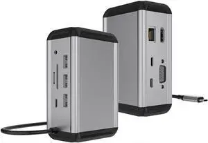 12-in-1 Type-c Docking Station USB hub hub usb3.0/PD100W Vertical Desktop Docking Station