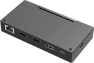 6-in-1 Aluminum-Alloy TypeC Hubs SSD Dock Base Docking Station 4K@60Hz NVMe & SATA-M.2Case for Console