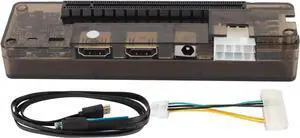 Diyeeni EXP GDC PCIE3.0 Laptop External Independent Video Card Dock, M.2 M Key External Graphics Card Dock, for Mini PCI E for Expresscard, 6Pin Interface Output