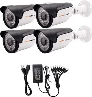 TIGERSECU Super HD 1080P 4-in-1 Security 4-Camera Bundle