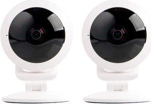 Vivitar 2 Pack IPC-117 1080p Full HD Wi-Fi Smart IP Camera with 360 Degree View Angle Lens, White