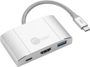 SIIG USB 3.1 Type-C Hub with HDMI & PD Charging Adapter - 4K Ready - for Notebook - 85 W - USB Type C - 4 x USB Ports - HDMI - Wired