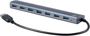 Monoprice USB 3.0 Hub with AC Adapter | 7-Port, Aluminum