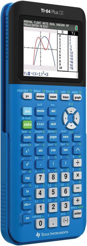 Texas Instruments TI-84 Plus CE  Color Graphing Calculator Blue