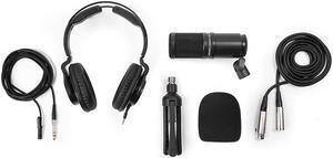 Zoom ZDM-1 Podcast Mic Pack with Headphones, Windscreen, XLR Cable and Tabletop Stand
