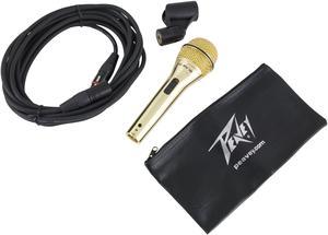 Peavey PV®i 2 XLR Gold Cardioid Unidirectional Dynamic Vocal Microphone with XLR Cable