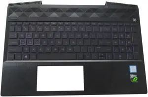 HP Pavilion 15-CX 15T-CX Palmrest w/ Ultra Violet Backlit Keyboard L20672-001