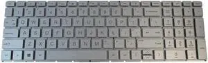 HP 15-DA 15T-DA 15-DB 15T-DB Laptop Silver Backlit Keyboard