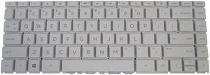 White Keyboard for HP 14-CK 14-CM HP Pavilion 14-CD 14-CE Laptops - Non-Backlit.
