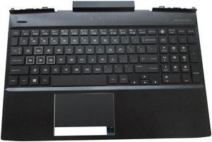 HP Omen 15DC 15TDC Palmrest w Backlit Keyboard  Touchpad White Letters L30195001
